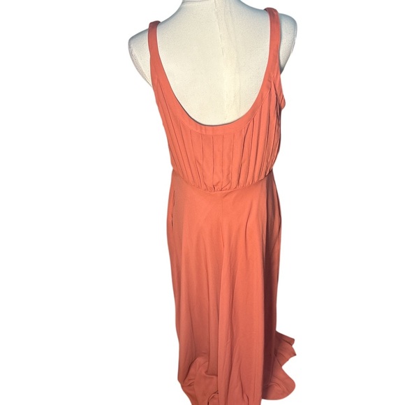 Banana Republic Dusty Mauve Maxi Dress Size 8 Sleeveless Pleated Waist Flowy - Picture 5 of 8